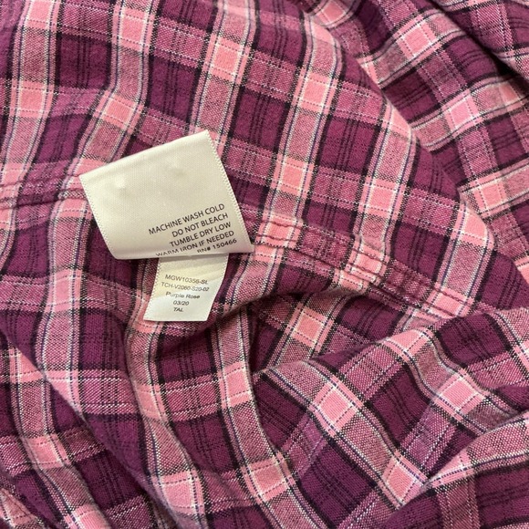 Hawker Rye Mens Slim Fit Stretch Button Down Shirt Purple Pink Plaid Long Sleeve - Picture 4 of 13